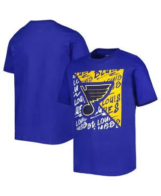 Big Boys and Girls Royal St. Louis Blues Divide T-shirt