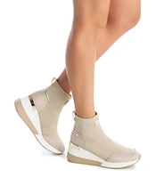 Xti Women's Wedge Ankle Boots By Xti, Beige