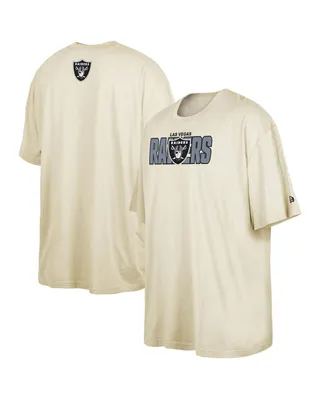 Men's New Era Cream Las Vegas Raiders 2023 Nfl Draft Big and Tall T-shirt