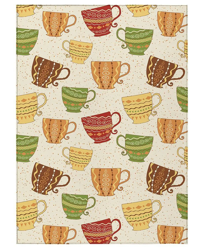 D Style Vertes Kitchen VRT15 8' x 10' Area Rug