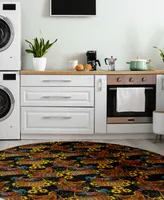 D Style Vertes Kitchen VRT2 8' x 8' Round Area Rug