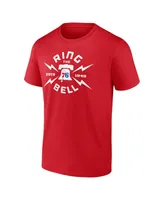 Men's Fanatics Red Philadelphia 76ers Hometown Originals Huddle T-shirt