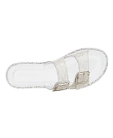 Olivia Miller Women's Zelda Double Buckle Slide Sandals