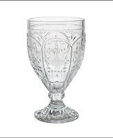 Fitz and Floyd Trestle 12-oz Goblet Glasses 4-Piece Set