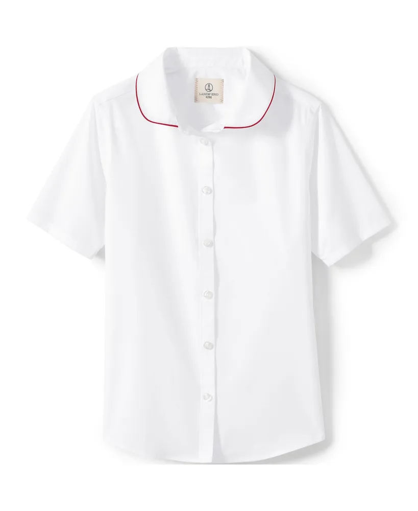 peter pan collar polo shirt