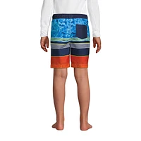 Lands' End Big Boys Husky Printed Swim Trunks