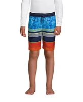 Lands' End Big Boys Husky Printed Swim Trunks