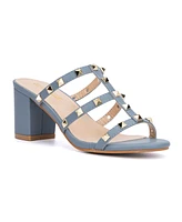 Olivia Miller Women's Asia Studded Heel Sandal