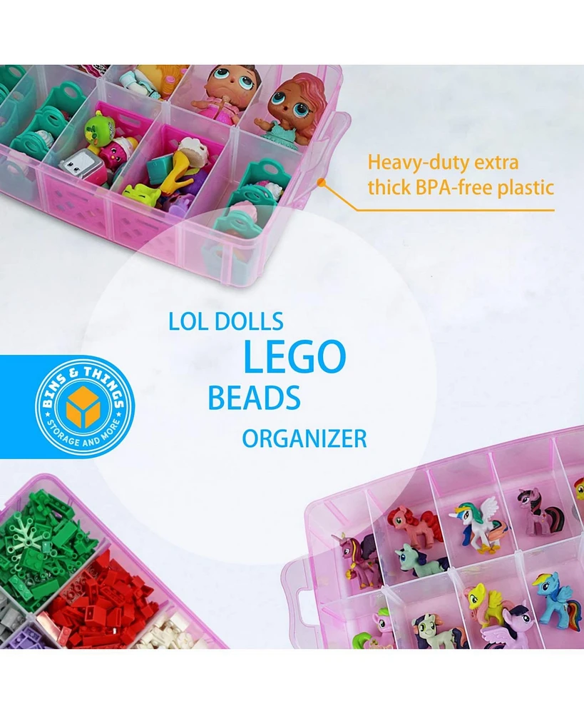 Jtj Sourcing Bins & Things Stackable Storage Container - Craft Storage / Craft Organizers and Storage - Bead Organizer Box / Art Supply Organizer