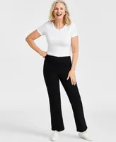 Style & Co Women's Ponte-Knit Bootcut Pants, Created for Macy's