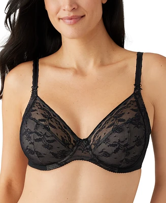 Wacoal Women's Lifted Luxury Full Figure Lace Underwire Bra 855433