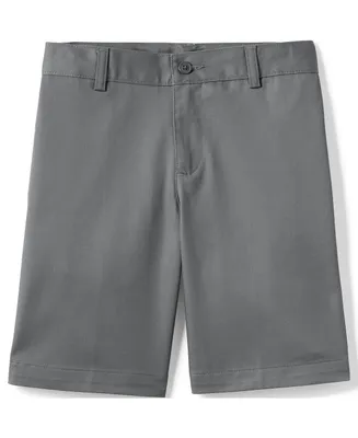 Lands' End Little Boys School Uniform Plain Front Blend Chino Shorts