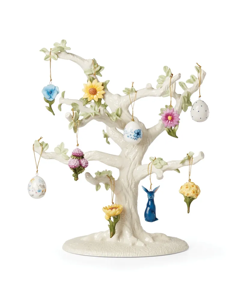 Lenox Floral Easter Ornament and Tree Set, 11-Piece