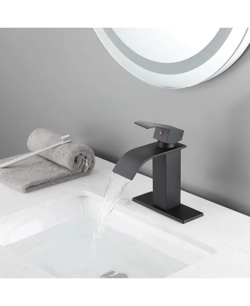 Simplie Fun Waterfall Spout Bathroom Faucet