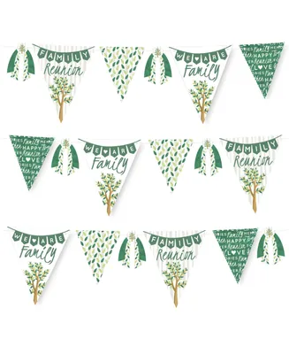 Family Tree Reunion Diy Family Gathering Party Decoration Triangle Banner 30 Pc