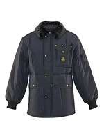 RefrigiWear Men's Iron-Tuff Jackoat Insulated Workwear Jacket with Fleece Collar