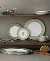 Noritake Infinity Green Platinum 4 Piece Bread Butter/Appetizer Plate Set, Service for 4