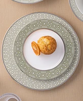 Noritake Infinity Platinum 4 Piece Dinner Plate Set , Service for 4