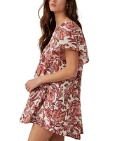 Free People Women's Kauai Getaway Cotton Embroidered Tunic