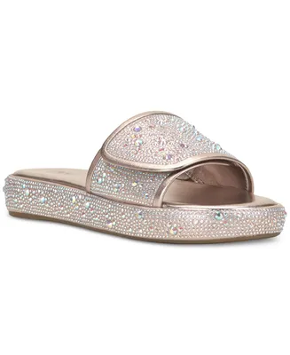 I.n.c. International Concepts Women's Rayley Slip-On Embellished Pool Slide Sandals, Created for Macy's