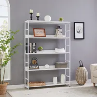 Simplie Fun 5-Tier Home Office Bookcase Open Bookshelf Storage Large 5 Shelf Bookshelf Furniture