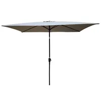 Simplie Fun 6 X 9FT Patio Umbrella Outdoor Waterproof Umbrella With Crank And Push Button Tilt