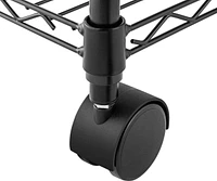Simple Deluxe Heavy Duty 5-Shelf Shelving Unit With Wheel And Adjustable Feet, 36" X 14'