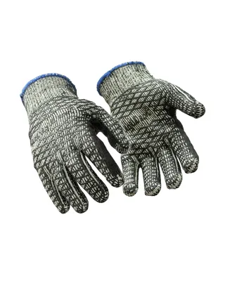 RefrigiWear Men's Glacier Grip Gloves with Double Sided Pvc Honeycomb (Pack of 12 Pairs)