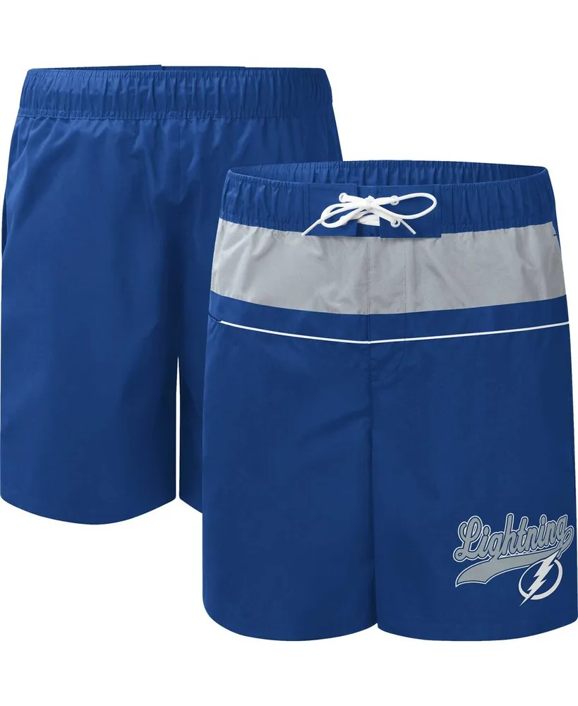 Men's Starter Blue Tampa Bay Lightning Freestyle Volley Swim Shorts