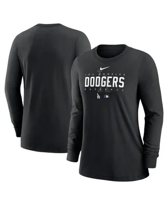 Women's Nike Black Los Angeles Dodgers Authentic Collection Legend Performance Long Sleeve T-shirt