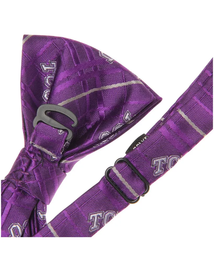 Men's Purple Tcu Horned Frogs Oxford Bow Tie