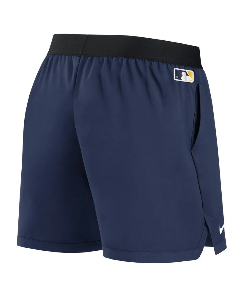 Women's Nike Navy Milwaukee Brewers Authentic Collection Team Performance Shorts