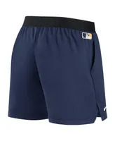 Women's Nike Navy Milwaukee Brewers Authentic Collection Team Performance Shorts