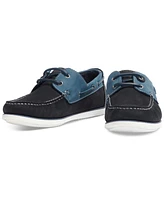 Barbour Men's Leather & Suede Wake 2-Eye Boat Shoes