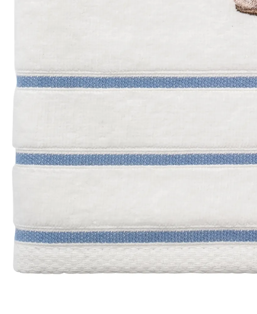 Avanti Abstract Coastal Seashells & Coral Bath Towel, 27" x 50"