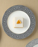 Noritake Infinity Graphite 4 Piece Salad Plate Set, Service for 4