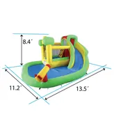 Pogo Bounce House Backyard Kids Inflatable Bounce House with Slide for Kids - Backyard Inflatable Castle Bouncy House - Splash Park Bouncer for Kids