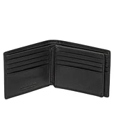 Mancini Men's Buffalo Rfid Secure Center Wing Billfold Wallet