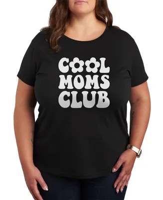 Air Waves Trendy Plus Cool Moms Club Graphic T-shirt