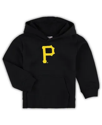 Toddler Boys and Girls Black Pittsburgh Pirates Team Primary Logo Fleece Pullover Hoodie