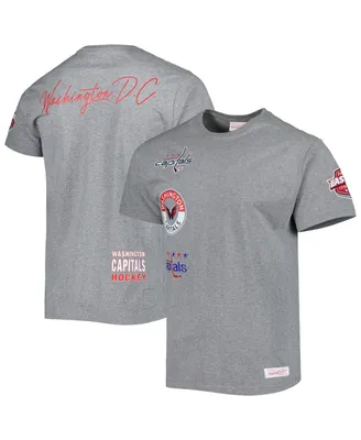 Men's Mitchell & Ness Heather Gray Washington Capitals City Collection T-shirt