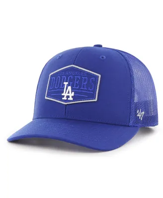 Men's '47 Brand Royal Los Angeles Dodgers Ridgeline Tonal Patch Trucker Adjustable Hat