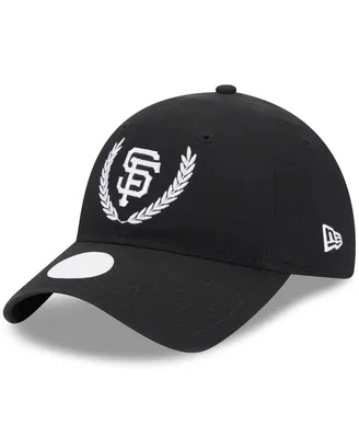 Women's New Era Black San Francisco Giants Leaves 9TWENTY Adjustable Hat