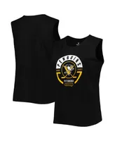 Women's Black Pittsburgh Penguins Plus Tank Top