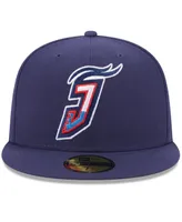 Men's New Era Navy Jacksonville Jumbo Shrimp Authentic Collection Alternate Logo 59FIFTY Fitted Hat