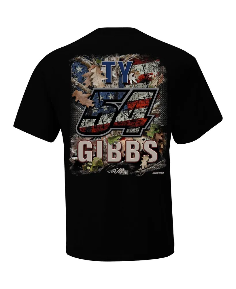 Men's Joe Gibbs Racing Team Collection Black Ty Patriotic T-shirt