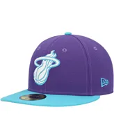 Men's New Era Purple Miami Heat Vice 59FIFTY Fitted Hat