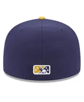 Men's New Era Navy Brooklyn Cyclones Authentic Collection Alternate Logo 59FIFTY Fitted Hat