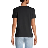 Lands' End Women's Relaxed Supima Cotton Short Sleeve Crewneck T-Shirt