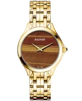 Balmain Women's Swiss Flamea Gold Pvd Stainless steel Bracelet Watch 34mm